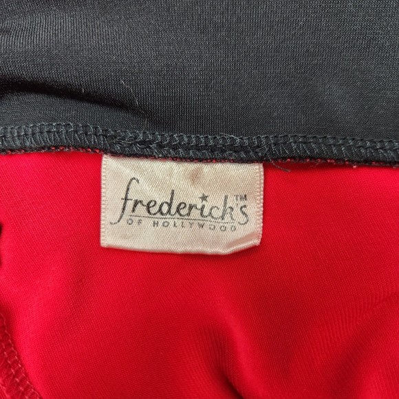 Fredrick's of Hollywood plunging Double V-neck Top L - Picture 4 of 5